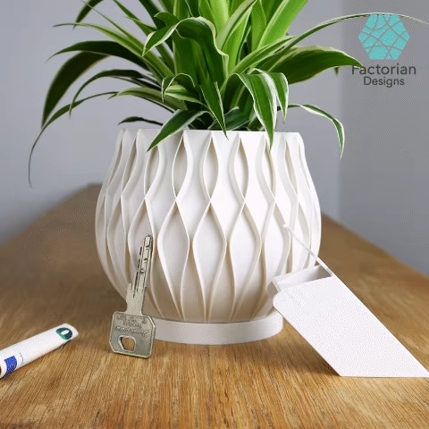 Gizli Kutulu Bitki Saksısı | Planter Model "Bellaria" STL