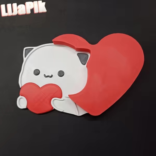 ШКАТУЛКА СЕРДЦЕ С КОТИКОМ / CAT BOX WITH HEART (БЕЗ ПОДДЕРЖЕ-0
