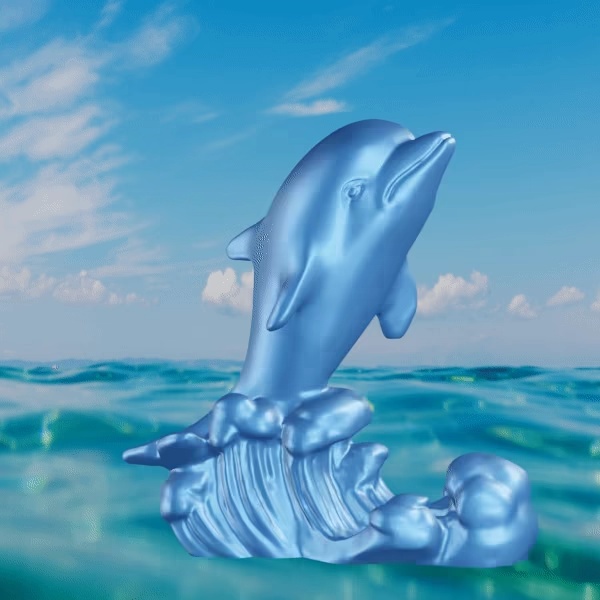 Dolphin wave-0