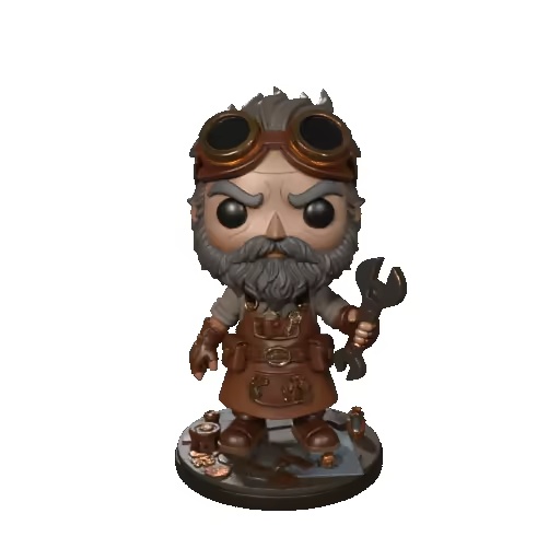 Steampunk Engineer Chibi Figure Cute Mechanical Inventor-1