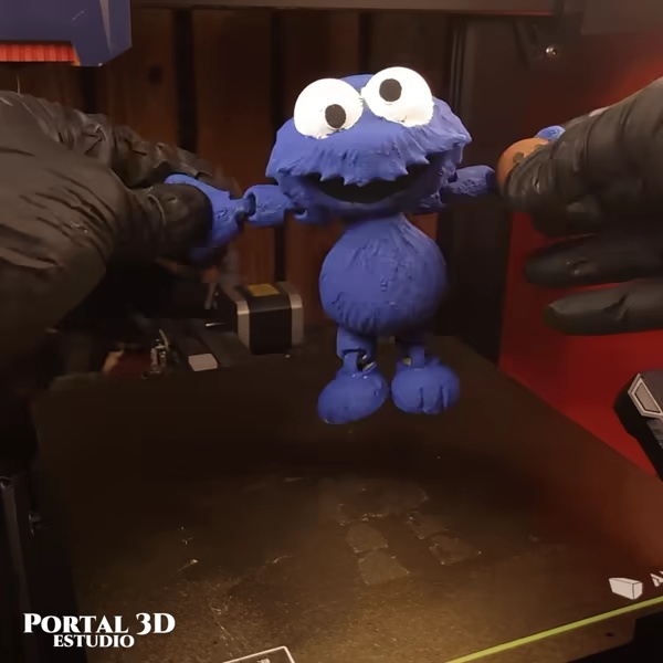 Monstruo de las Galletas Sonriente / IMPRESIÓN EN UN SOLO LUGAR SIN SOPORTES/3MF