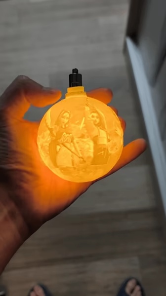 Kpop Demon Hunters 3D-Lithophanie-Ornament