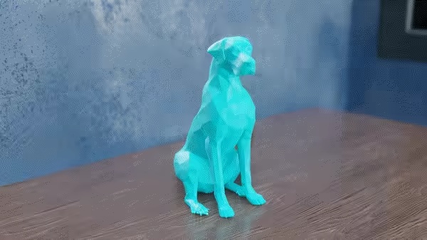 Low Poly Dog-0