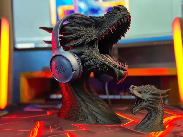 Dragon headphone holder + LIGHT-0