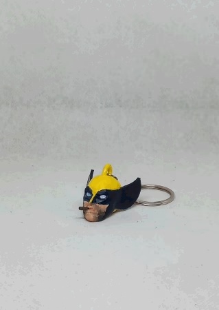 wolverine keychain With a cigar-0