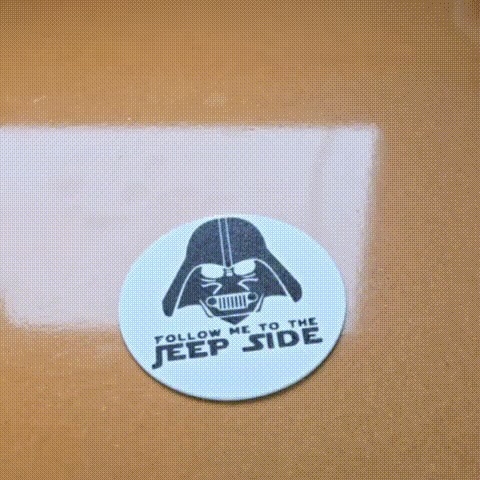Darth Vader FOLLOW ME TO THE JEEP SIDE Coasters