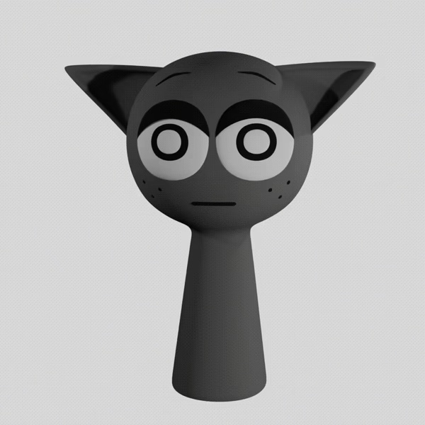 GRAY HORROR SPRUNKI INCREDIBOX | Grey Sprunki 3D Model STL-1