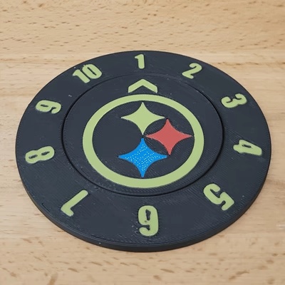 Pittsburgh Steelers Drink Count Coasters Single+Multi Color