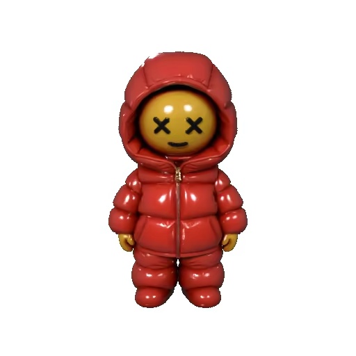 Red Puffer Jacket-Doll