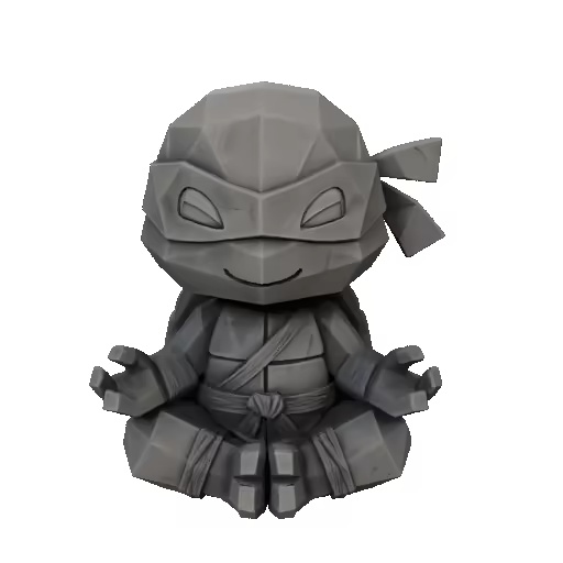 Tortuga Ninja LowPoly-0