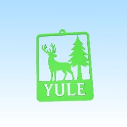 Wallart Yule Deer