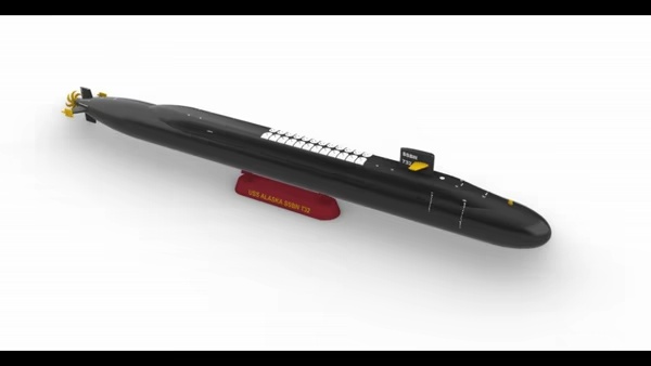 SUBMARINE USS ALASKA SSBN 732 - 1/350 High Quality