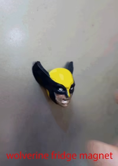 wolverine fridge magnet (print in place No Supports)