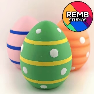🥚 Easter Egg Container – Twist Lock Design (3 Variations!)