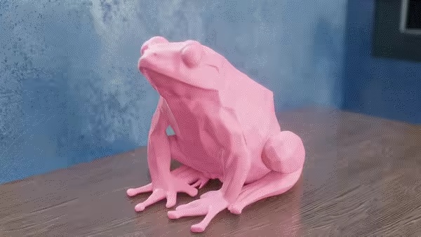 Low Poly Frog-0