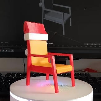 La sedia di Babbo Natale per Natale