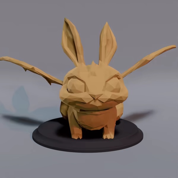 Cute Bunny - Low Poly