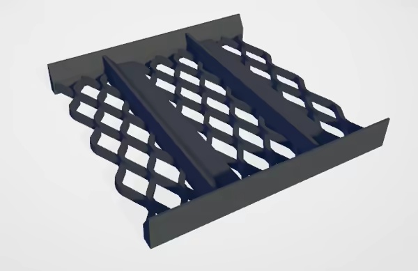 Gold sluice expanded mesh