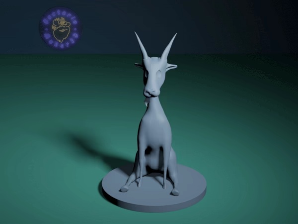 CRAZY GOAT CARTOON. ARTICULATE-2