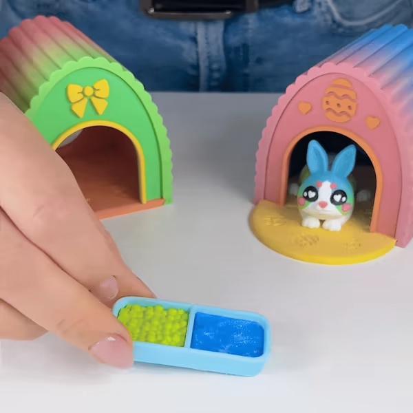 Sevimli Flexi Hayvanlar için Diorama, Sevimli Tavşan Sürümü-5
