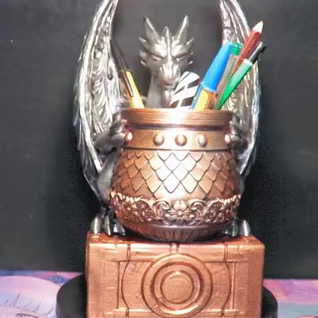 LAPICERA DRAGON Y CAJA