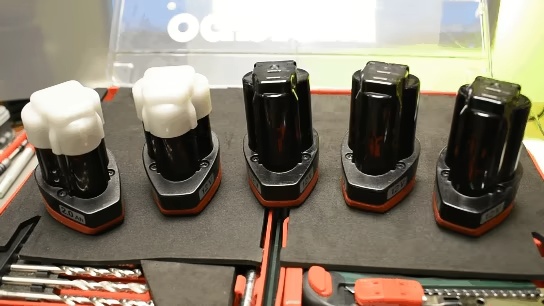 Tampa de proteção para a bateria metabo de 12 volts e 2 Ah