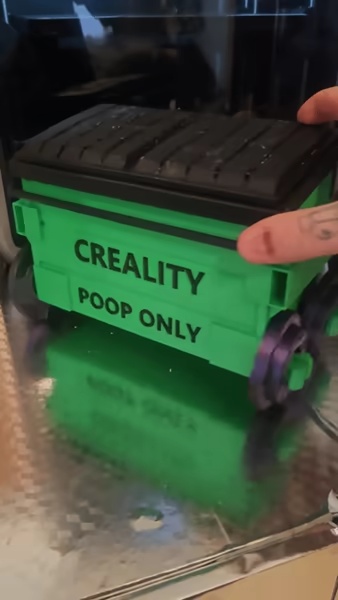 CREALITY POOP TRASH BIN