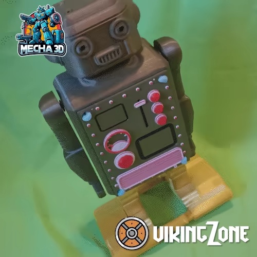 🤖 Retro Walking Robot – Multicolor Layered 3D Model