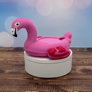 Flamingo Inflatable Wireless charging dock