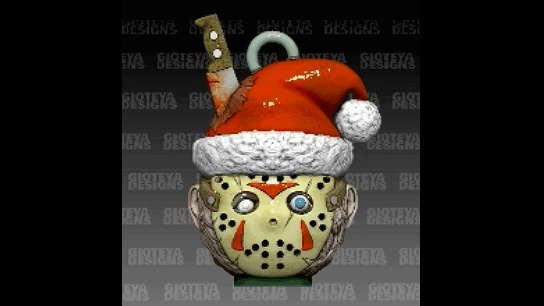 Xmas Horror Ornaments Friday The 13th Jason Voorhees