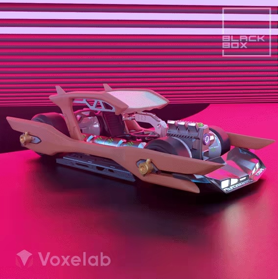 FLINT's CAR 2077 FULL MODELKIT #VoxelabCultsCar