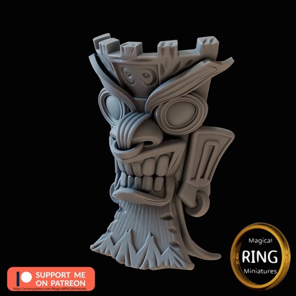 Tiki Mask  3 Variations