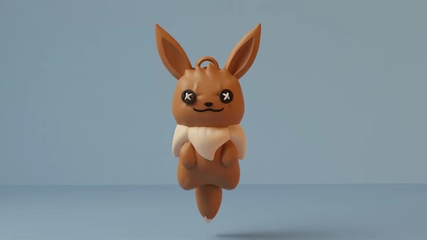 POKÉMON EEVEE RAGDOLL KEYCHAIN OR PENDANT