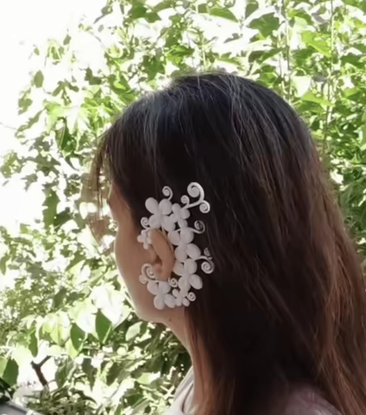 Flowers Ear Cuff-6