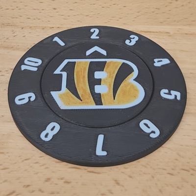 Cincinnati Bengals Drink Count Coasters (Single+Multi Color)