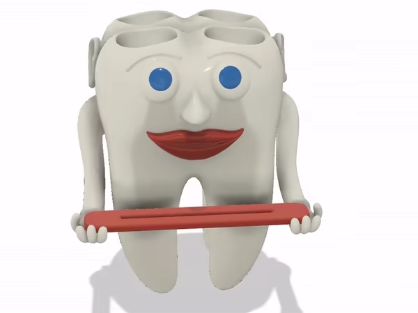 Toothbrush holder and toothpaste squeezer