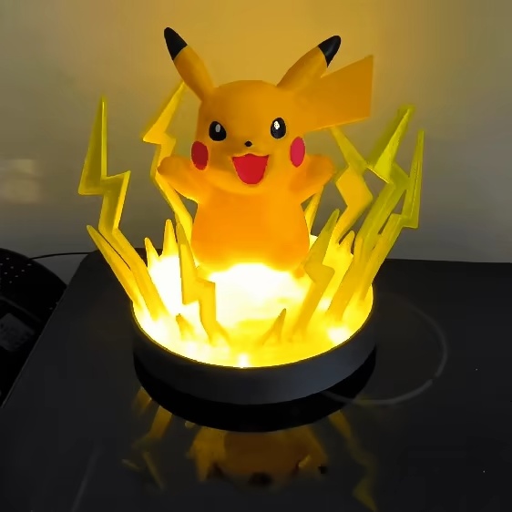 PIKACHU THUNDERBOLT ATTACK DIORAMA