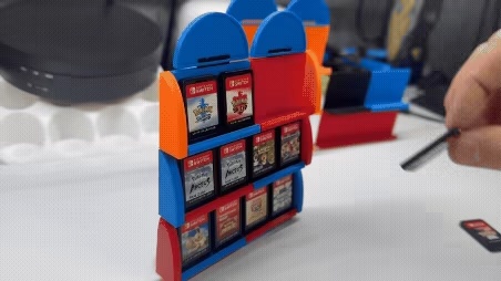 Fully modular mini game-store shelving unit for switch games-0