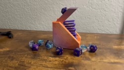 Dice Catapult Toy - Print In Place with Functional Spring