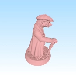Marten mafia with club for dungeon crawl and adventures