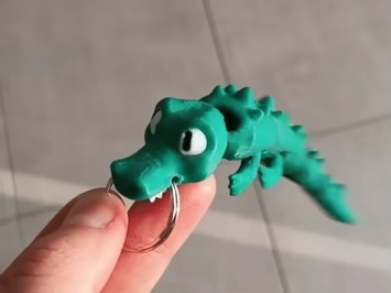 Flexi Crocodile Keychain - Articulated Alligator | Toy