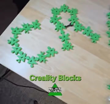 Creality Logo STEM Fidget Blocks. Build and Create-1