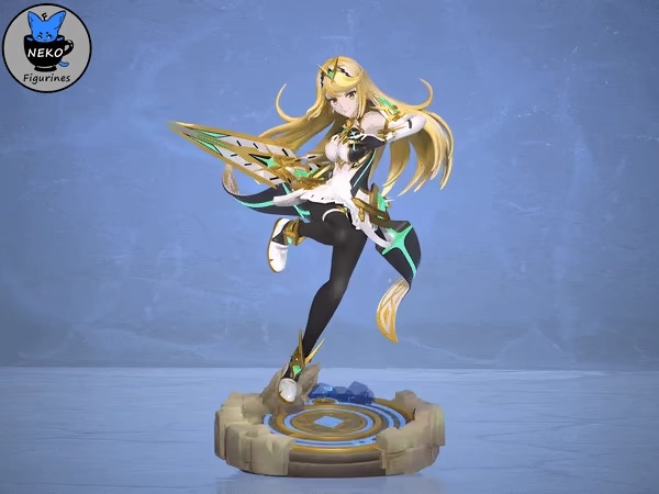 Mythra - 3D Baskı için Xenoblade Chronicles Oyun Heykelciği
