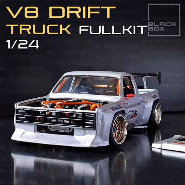 V8 DRIFT TRUCK FULL MODELKIT 1-24
