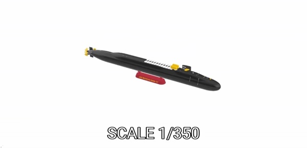 SUBMARINE USS MICHIGAN SSGN 727 - 1/350 High Quality