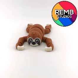 Flexi Sloth – цельнопечатаемая шарнирная модель