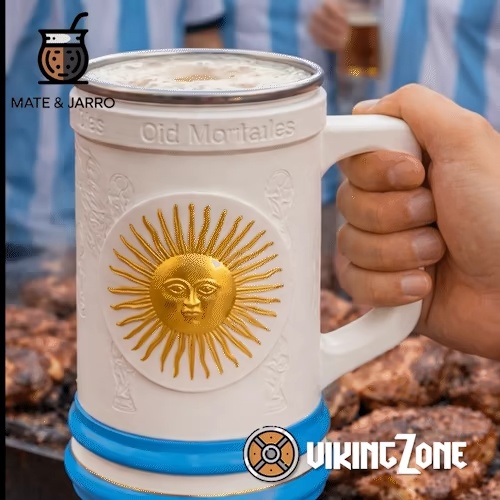Argentina World Cup Mug – 3D Printable Beer Jar (1L Aluminum