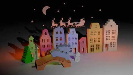 pueblo de navidad