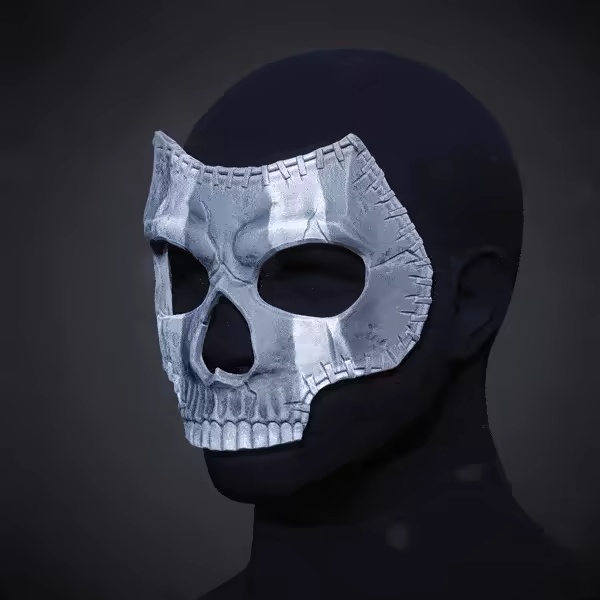 使命召唤幽灵面具Cosplay 3D打印模型