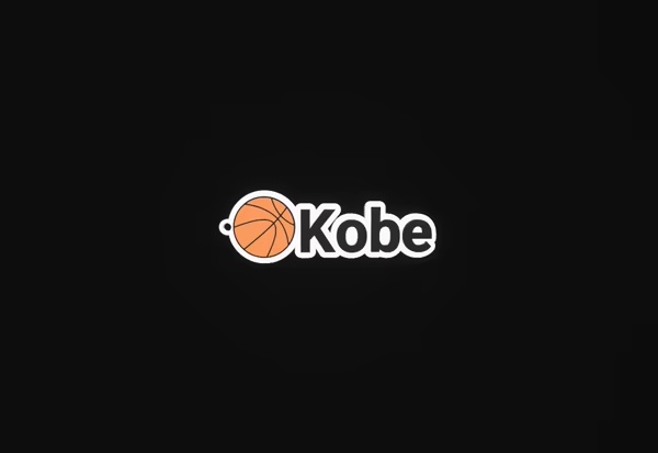 Kobe basketball keychain